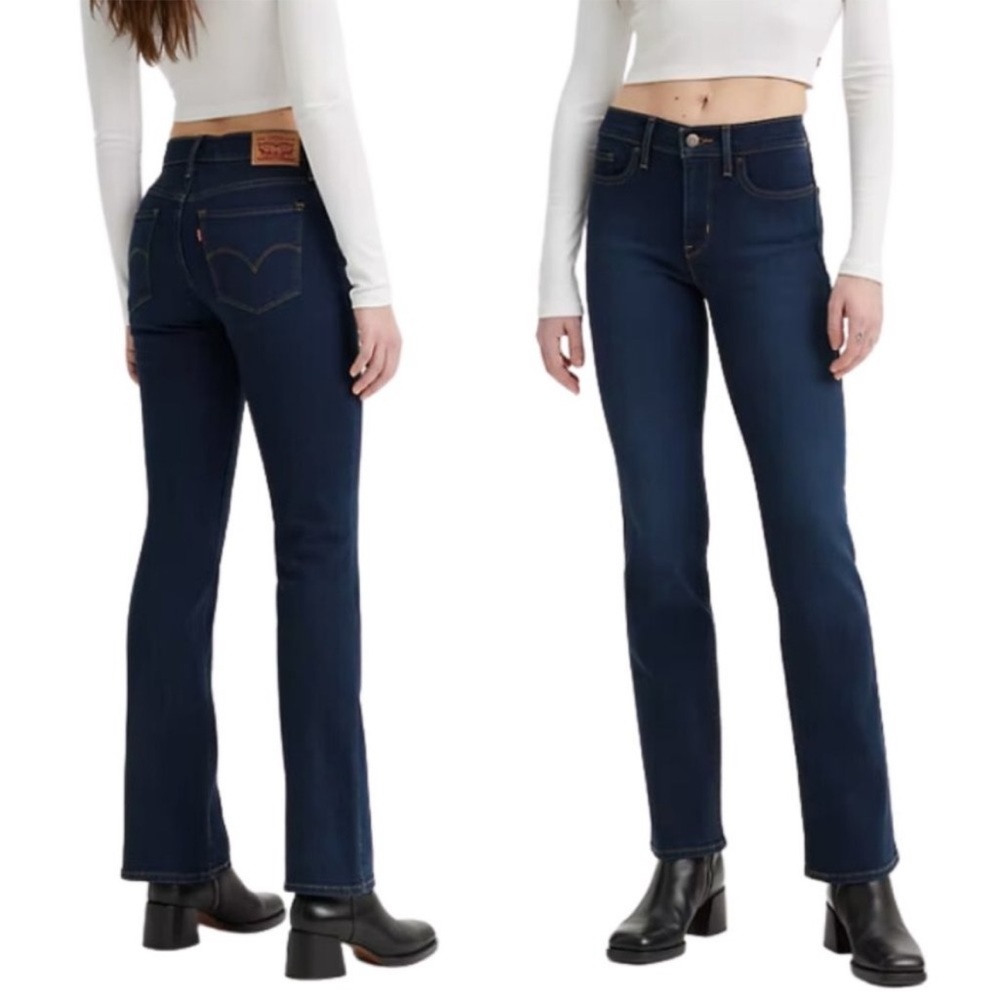 Levi's Jeans Bootcut Levi Strauss 315 Shaping DARK WASH Stretch Denim SZ 26